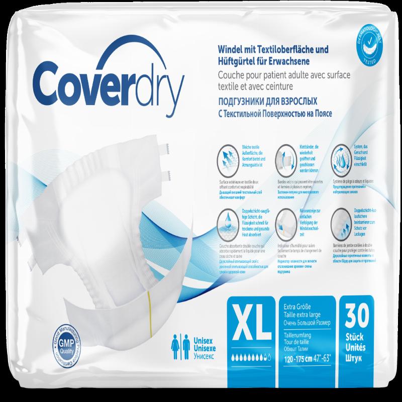 Підгузки для дорослих TM CoverDry XL (120-175cм), 30шт